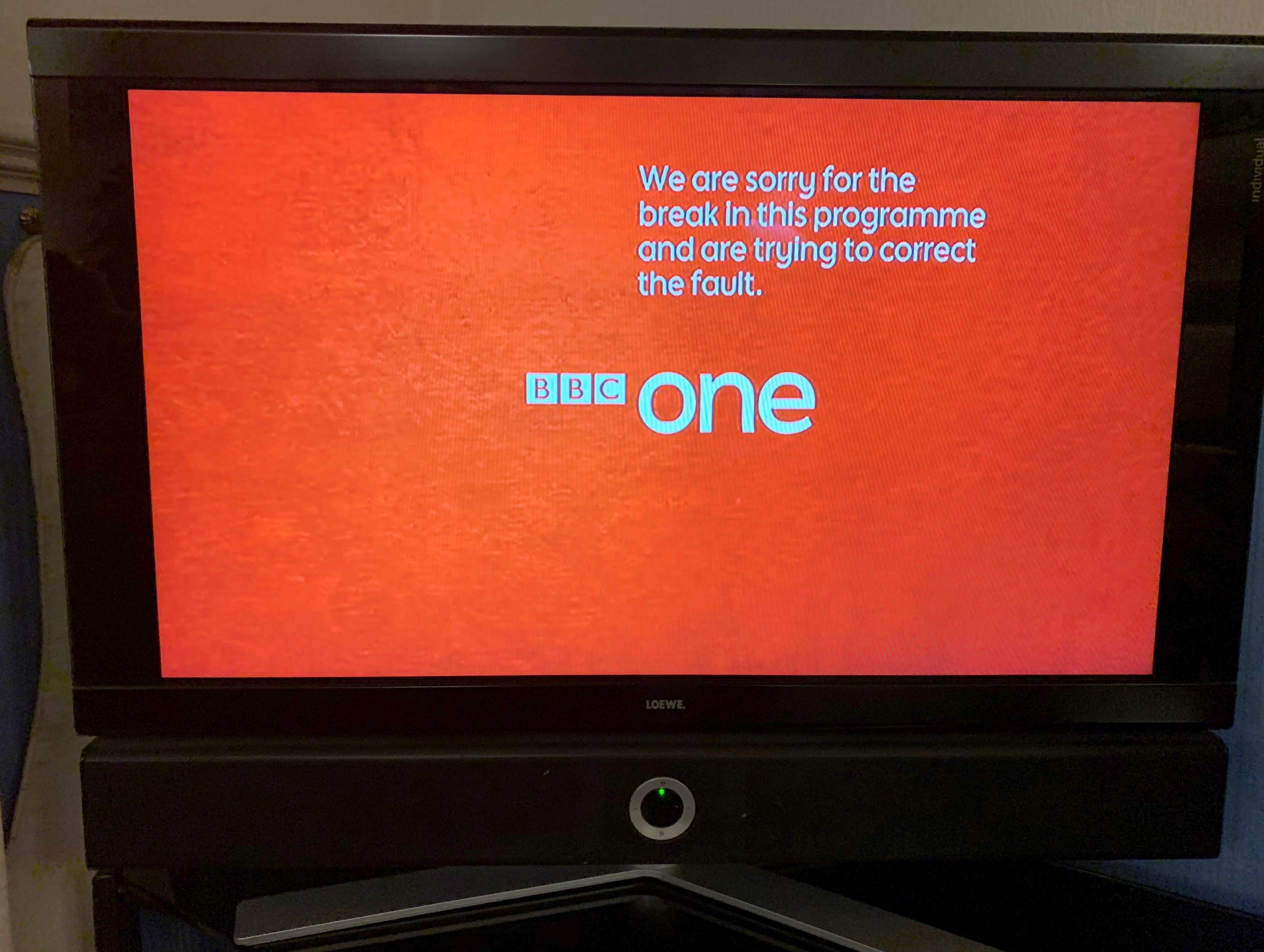 Problemas técnicos en BBC One.