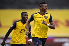 Ecuador golea 6-1 a Colombia y comanda Eliminatorias de la Conmebol