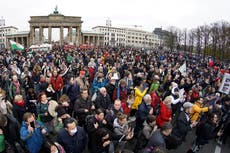 Protestas en Berlín contra las restricciones del coronavirus