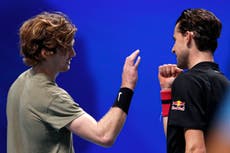 Finales ATP 2020: Rublev se despide con triunfo ante Thiem