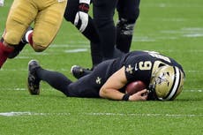 Brees se lesiona y se pierde varios partidos con los Saints