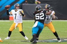 NFL: Steelers vencen a Jaguars y conservan marca perfecta