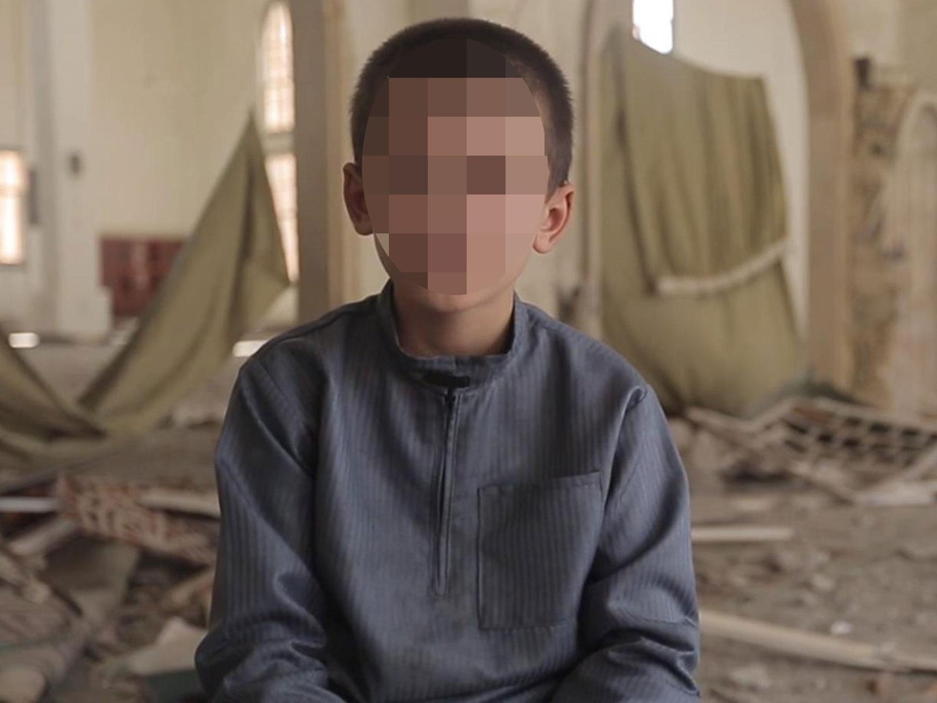 Niño americano rescatado del ISIS