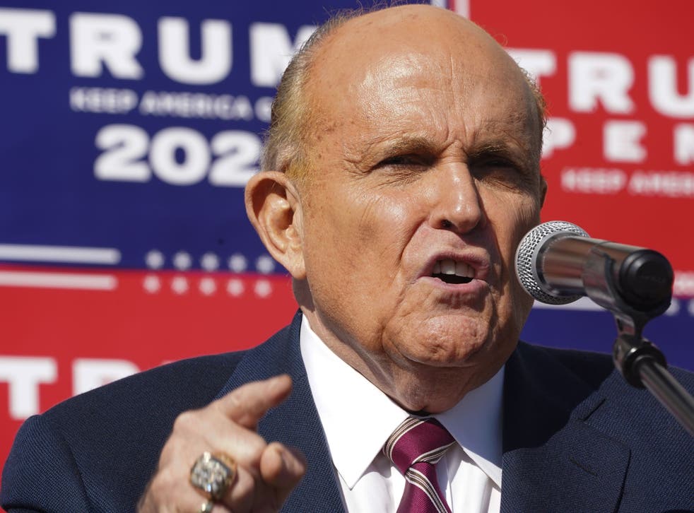 <p>El abogado del presidente, Rudy Giuliani</p>