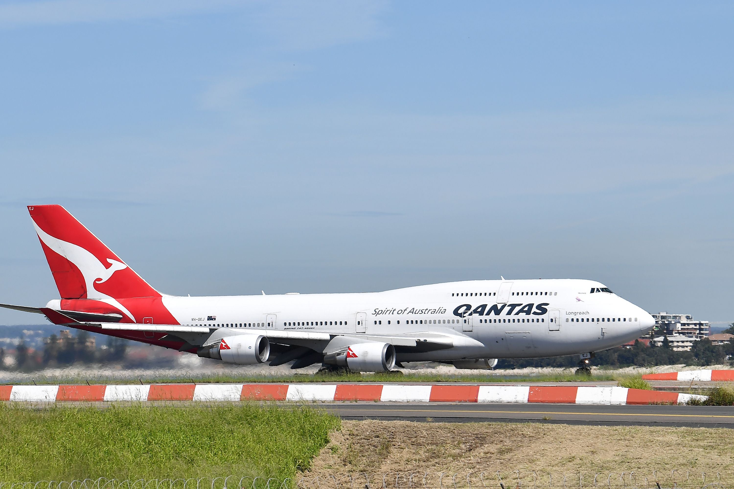 <p>Aerolínea Qantas.&nbsp;</p>