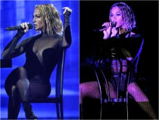 Acusan a JLo de copiar a Beyoncé en los American Music Awards