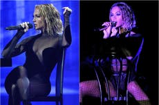Acusan a JLo de copiar a Beyoncé en los American Music Awards