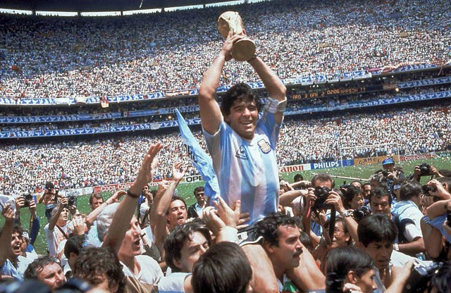 Diego Maradona llevó a Argentina a la gloria de la Copa del Mundo en 1986