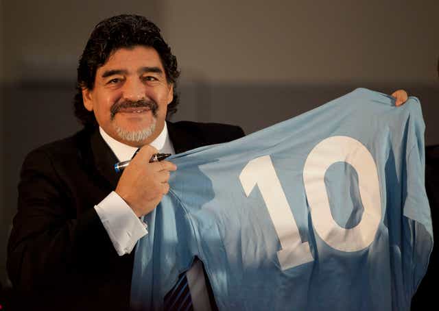 Diego Maradona famously wore the No 10 jersey