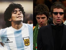 El día que Diego Maradona “amenazó con matar a Oasis” tras encontrarse con los hermanos Gallagher 