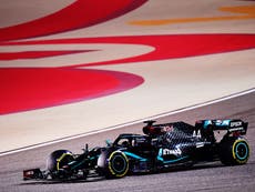 F1: Hamilton se lleva la victoria en un accidentado GP de Bahréin
