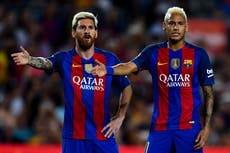 Neymar expresa su deseo de volver a jugar con Lionel Messi