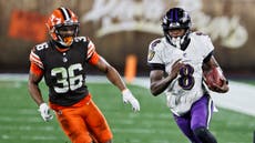 Ravens vencen a los Browns en el partido del año en la NFL