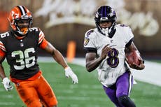 Ravens vencen a los Browns en el partido del año en la NFL