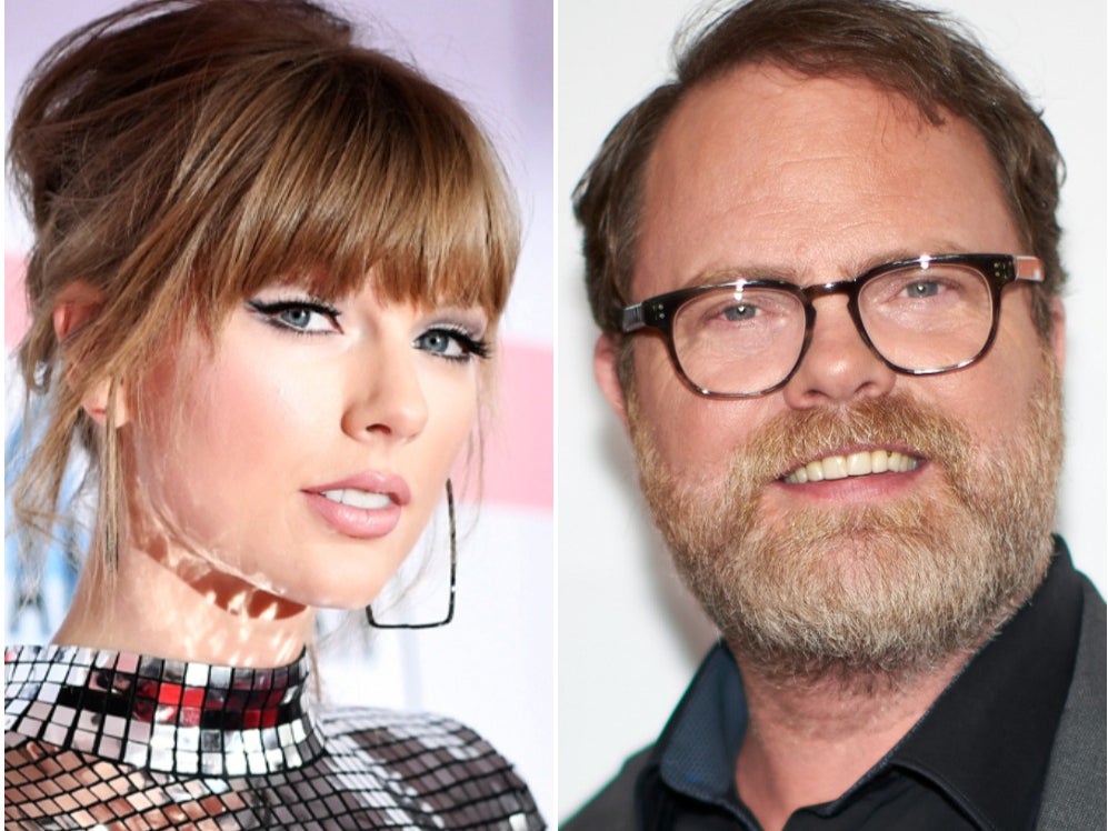 Taylor Swift y Rainn Wilson de The Office tienen un divertido intercambio de mensajes en Twitter.