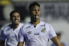 Libertadores: 11 segundos tardó Santos en abrir su goleada ante Gremio