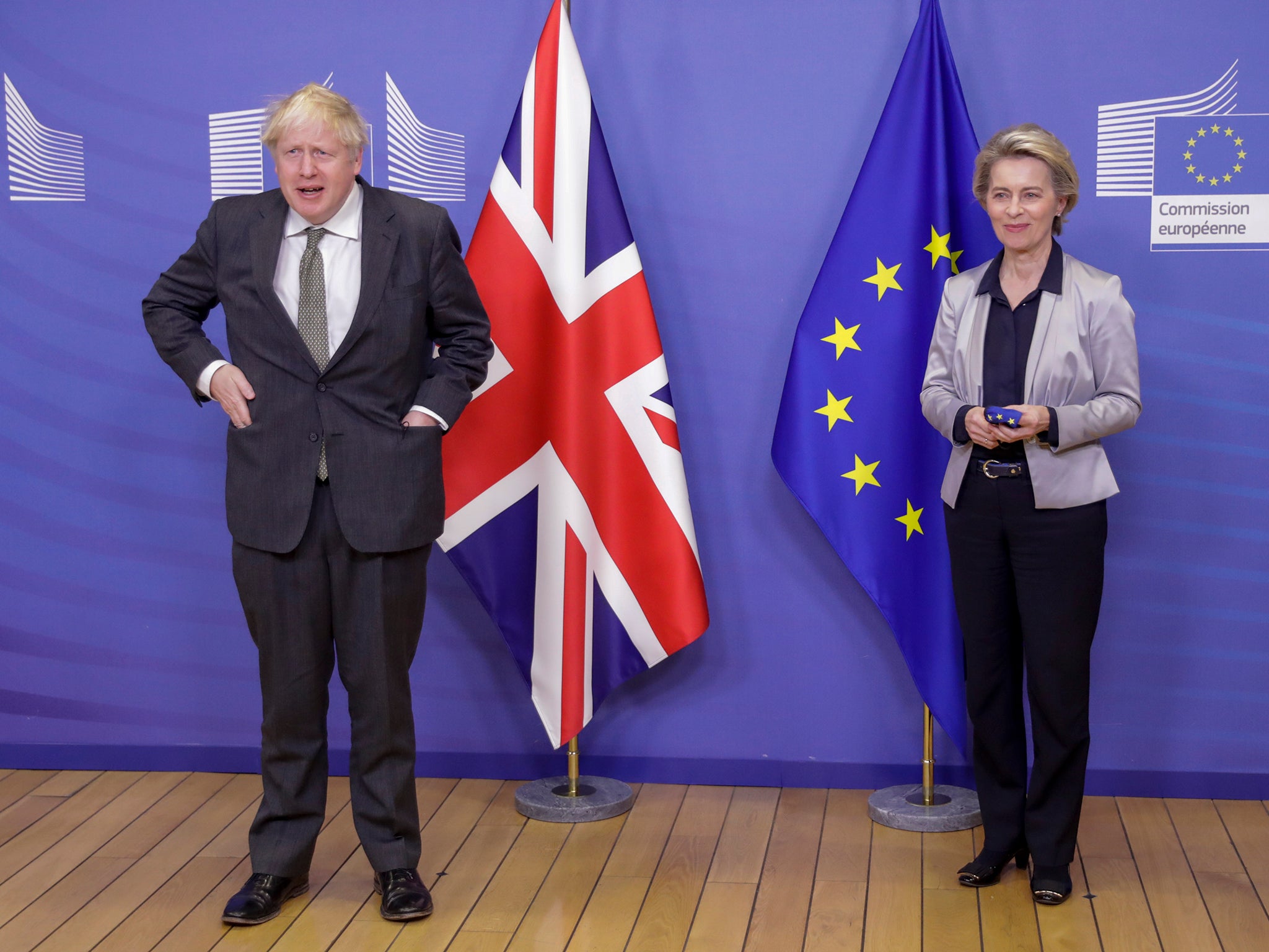 Boris Johnson y Ursula von der Leyen se conocieron en persona la semana pasada