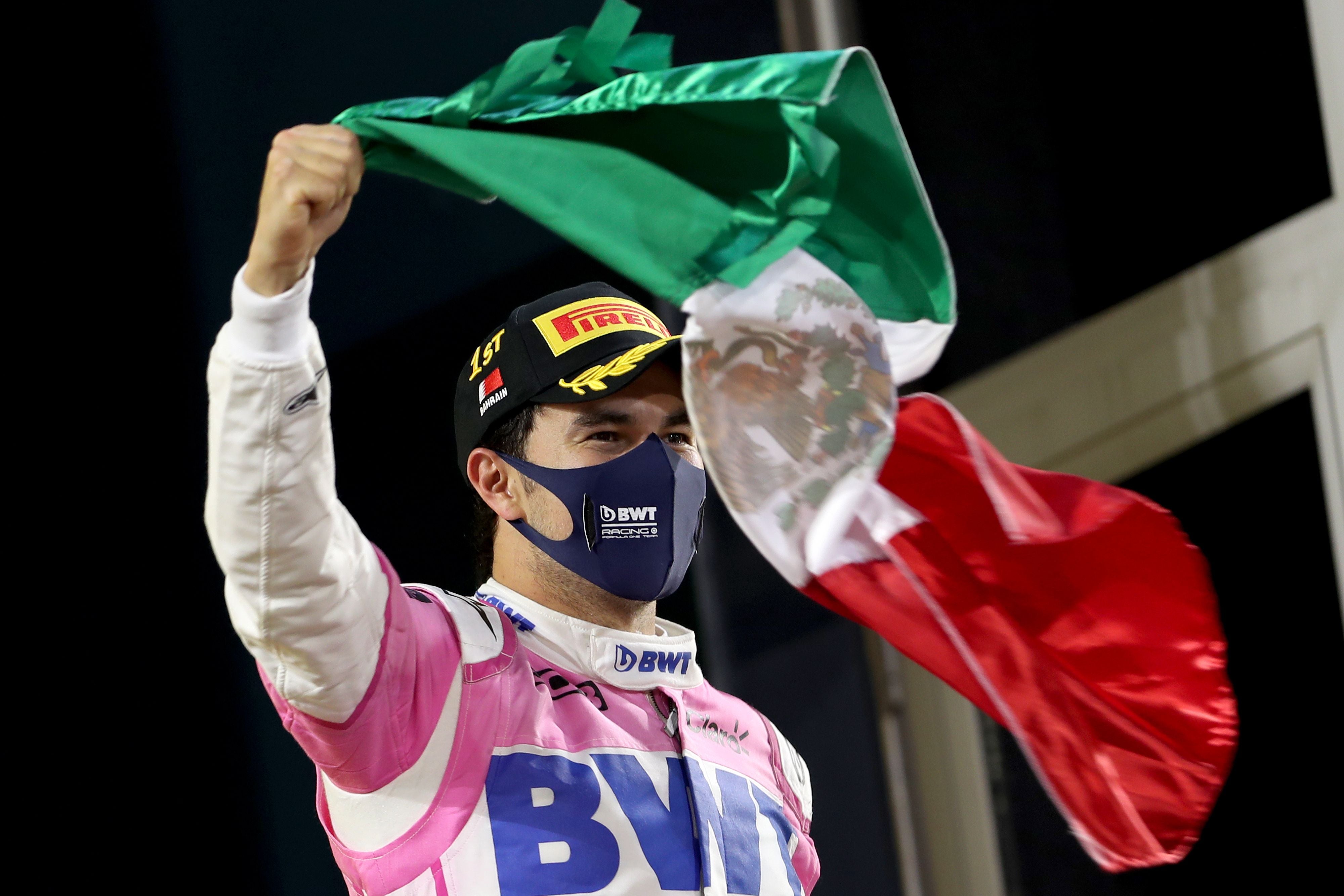 <p>La victoria de Pérez en el Gran Premio de Sakhir fue clave para que llegara a Red Bull</p>