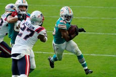 NFL: Miami Dolphins dejan sin playoffs a Patriots