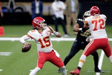 Chiefs vencen 32-29 a Saints y extienden racha de triunfos