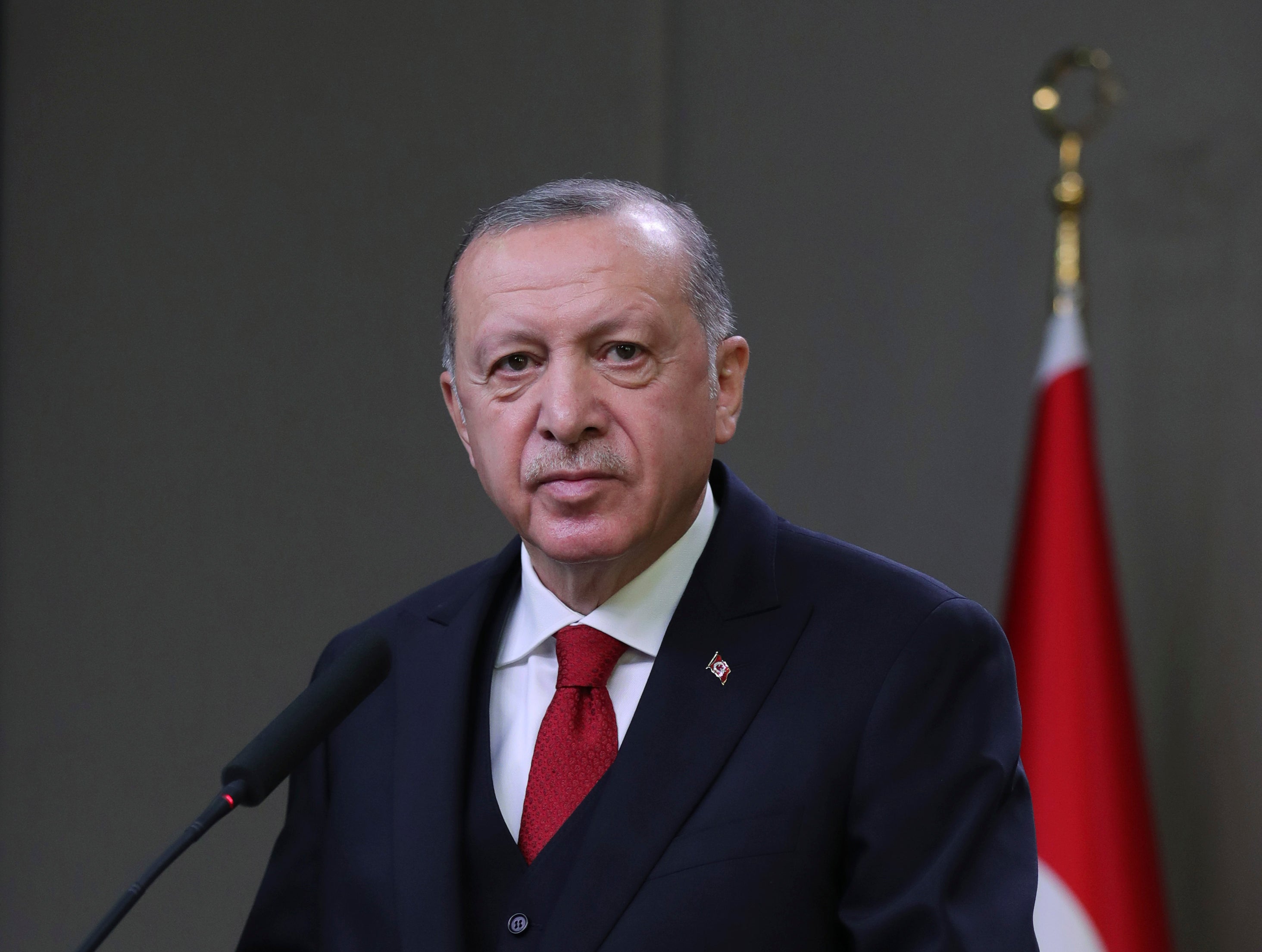 El presidente turco Recep Tayyip Erdogan en Ankara, el 9 de noviembre del 2020.&nbsp;