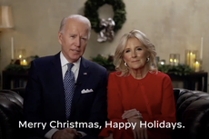 “Es momento de gratitud” dicen Joe y Jill Biden en mensaje navideño