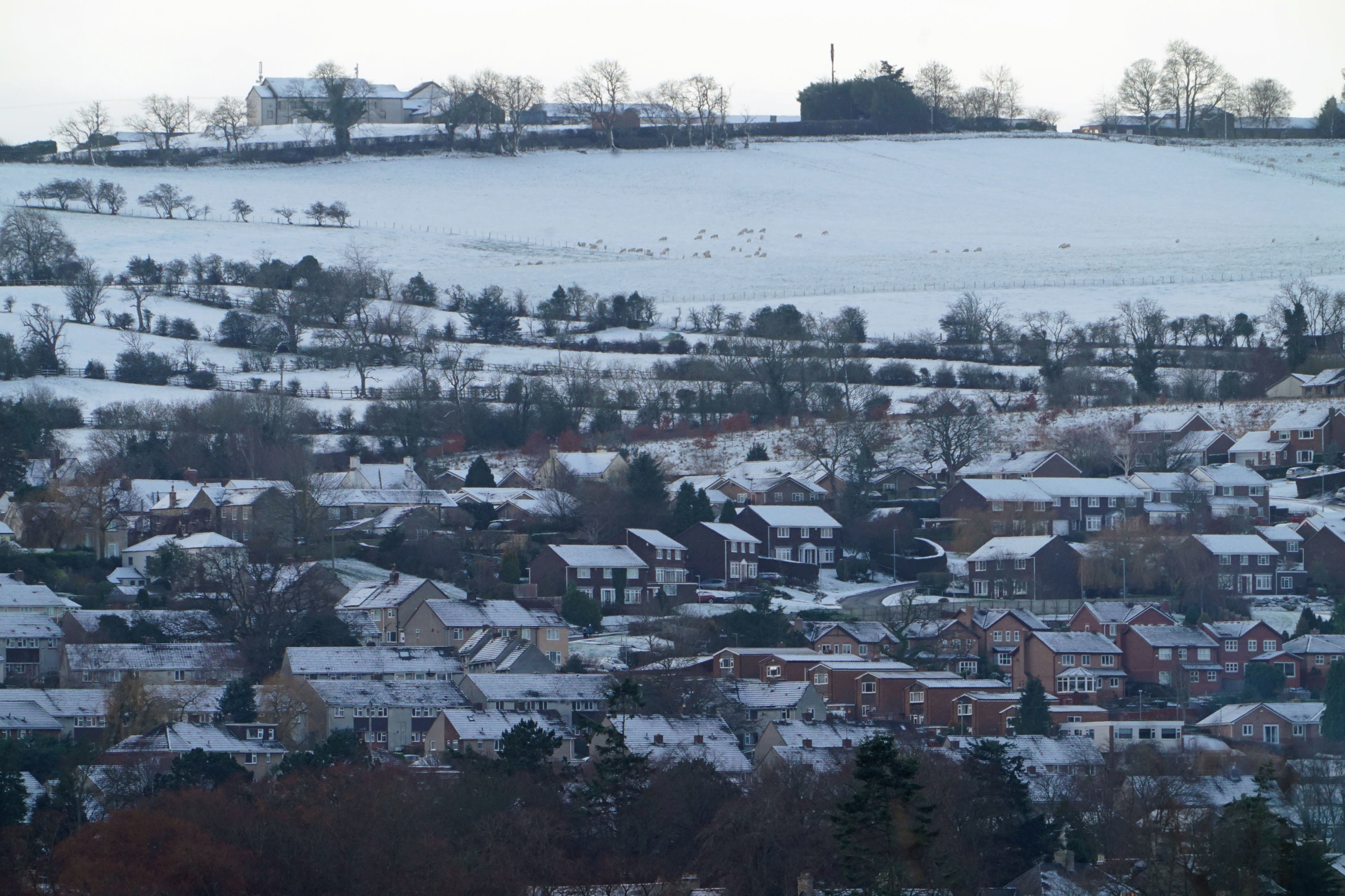 Hexham, Northumberland amaneció pintada de blanco en Navidad