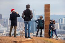 El monolito de pan de jengibre que deleitó a San Francisco el día de Navidad