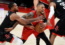 NBA: Portland vence 128-126 a Houston en tiempo extra