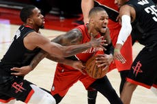 NBA: Portland vence 128-126 a Houston en tiempo extra