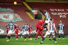 West Bromwich sorprende al Liverpool y arrebata un punto