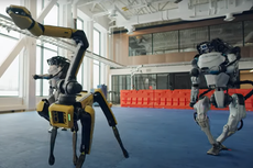 Robots de Boston Dynamics bailan para celebrar el 2021