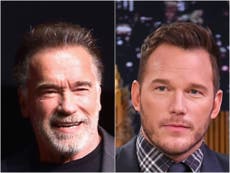 Arnold Schwarzenegger confunde a su yerno Chris Pratt con Chris Evans
