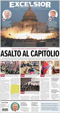 Capitolio: Así reaccionaron los periódicos latinoamericanos