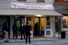 Demócratas denuncian ataque a sus oficinas en un condado de Indiana