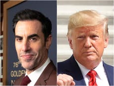 Sacha Baron Cohen aplaude la suspensión permanente de Donald Trump en Twitter