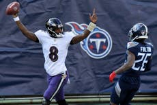 NFL: Ravens sorprenden a Titans gracias a un imperial Lamar Jackson