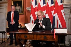 Boris Johnson no ha leído el texto del acuerdo comercial Brexit