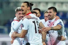 Zlatan marca un doblete en el triunfo de Milán sobre Cagliari