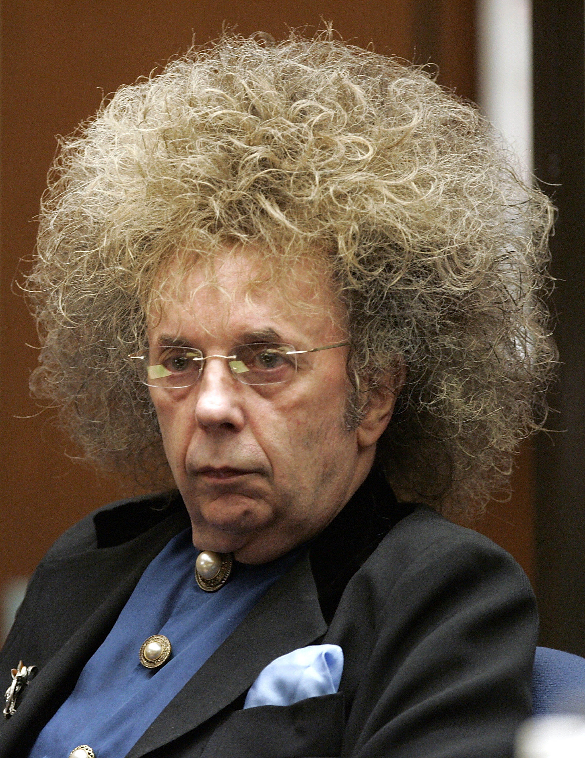 Phil Spector durante su juicio en Los Ángeles en mayo de 2005