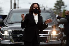 Calcetines, hijastros y una jueza como testigo: una inauguración que rompe barreras es lo más apropiado para Kamala Harris