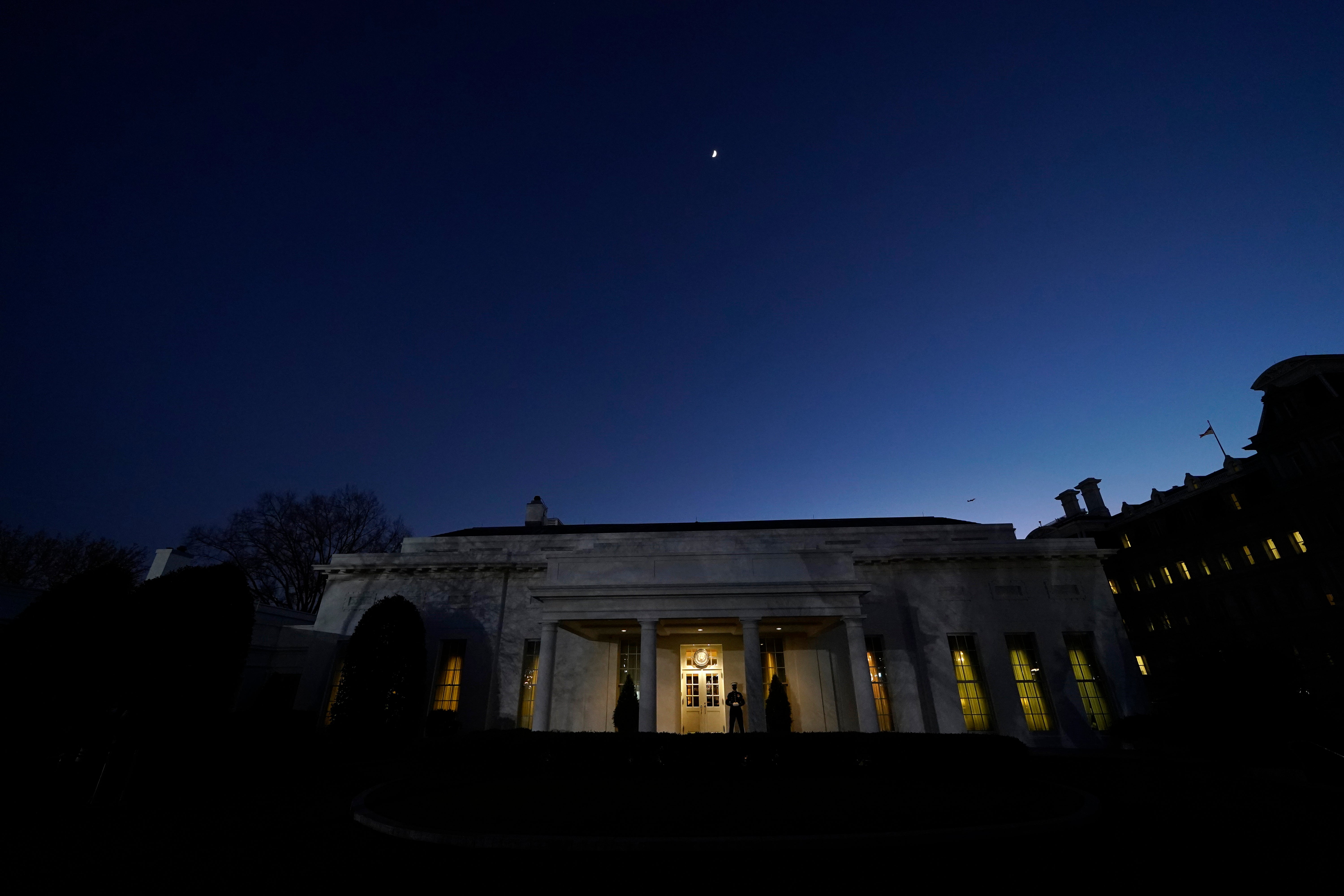 Las falsedades en la de despedida de Trump