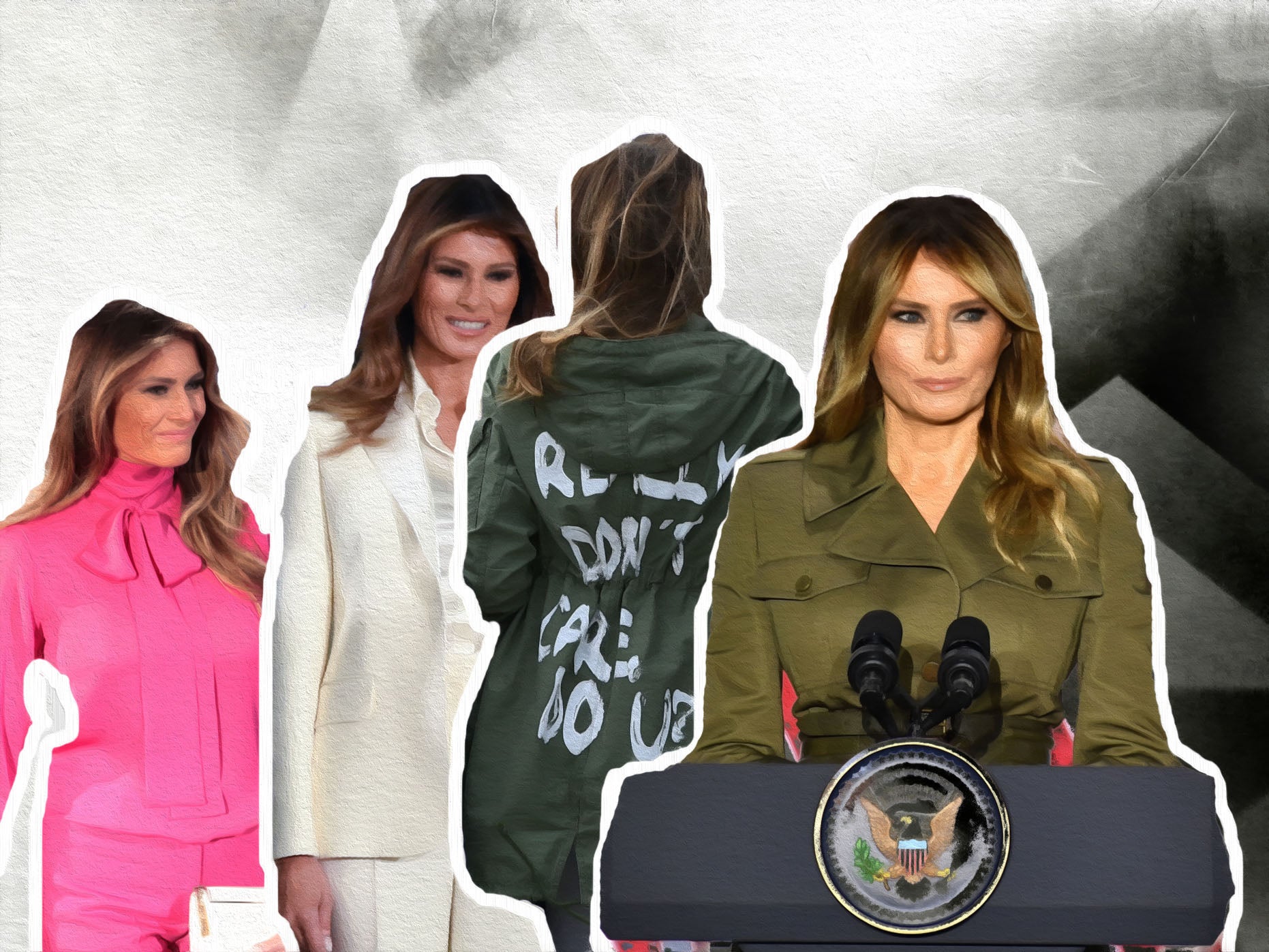 Las 7 veces que Melania Trump pudo enviar un mensaje con su vestimenta