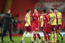 Liverpool pierde histórica racha en Anfield tras caer ante Burnley