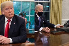 Biden retira botón rojo de Coca-Cola que Trump tenía en la Casa Blanca