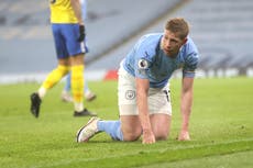 De Bruyne se va a la “congeladora” entre 4 y 6 semanas por lesión