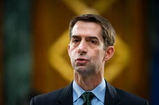Tom Cotton, aliado de Trump, acusado de hacer afirmaciones falsas sobre su servicio militar