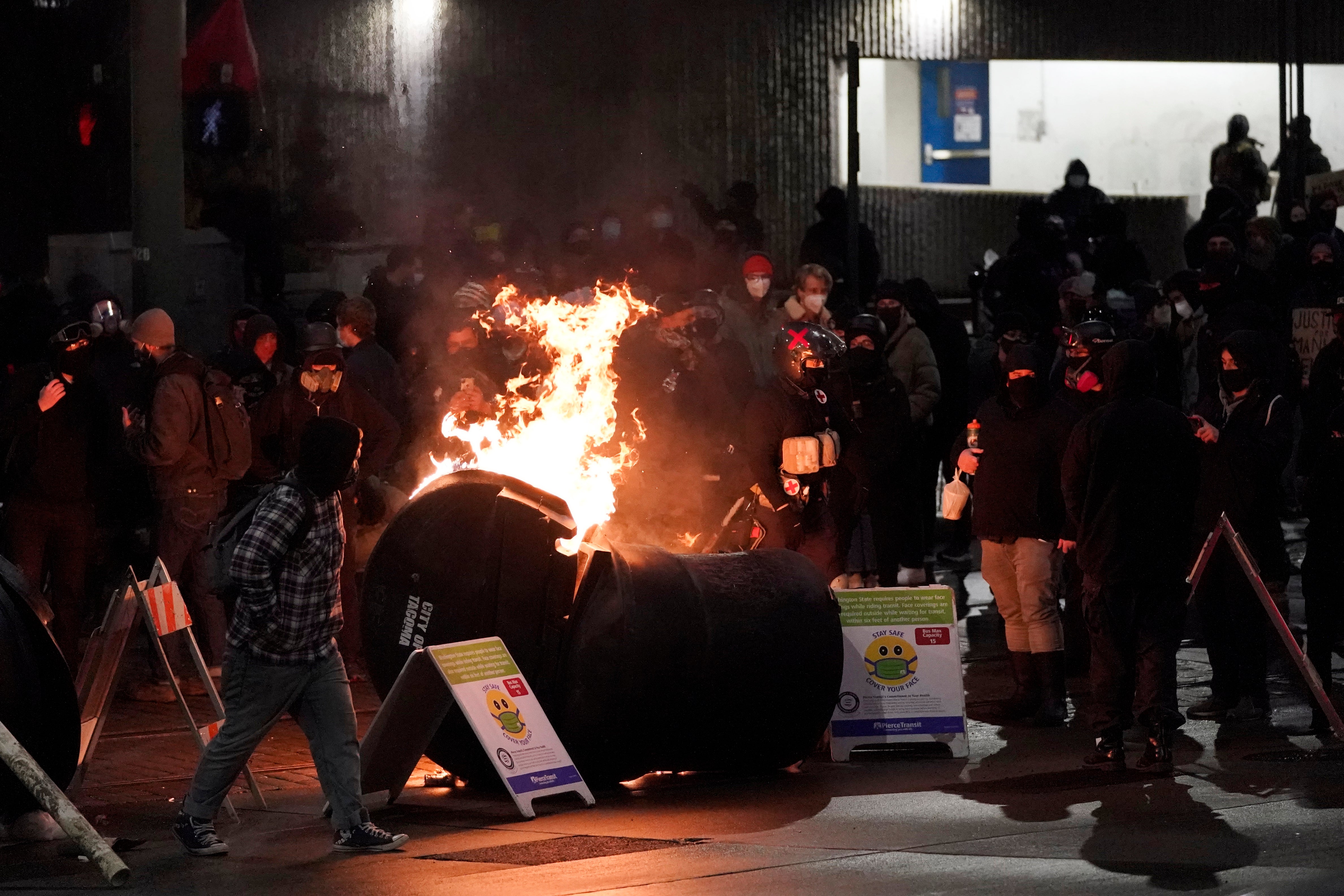 Protestan por un atropello policial en el estado de Washington