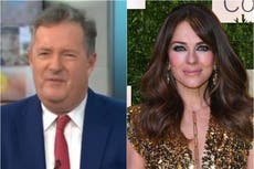 Piers Morgan dice a Elizabeth Hurley “sedienta y espeluznante” en foto