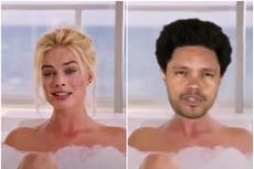 Trevor Noah enloquece a los fans con su imitación de Margot Robbie explicando la situación que vive GameStop